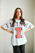 Illinois Southern Split Oversized Band Tee